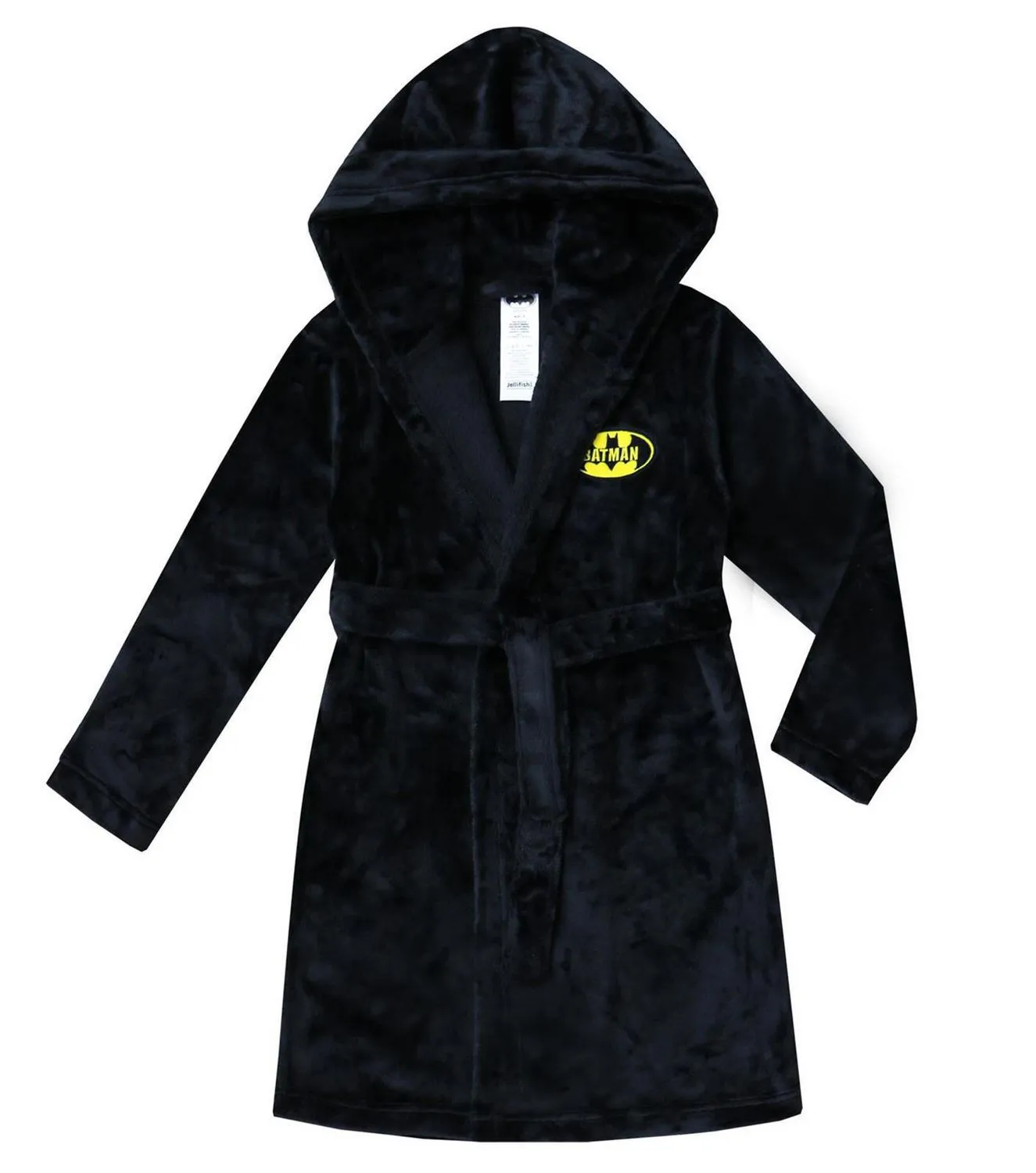 New with tags! Ultra Cozy Hooded Kids Batman Robe, Black, Sz XS (4-5)