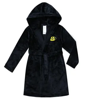 New with tags! Ultra Cozy Hooded Kids Batman Robe, Black, Sz XS (4-5)