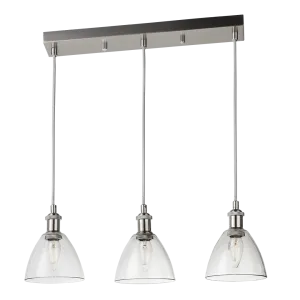 Newport 3 Light Glass Dining Bar Pendants