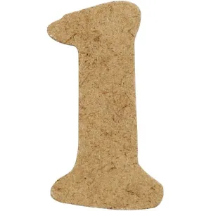 Number 4cm Pre Punched x 10 - 1
