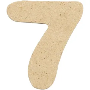 Number 4cm Pre Punched x 10 - 7