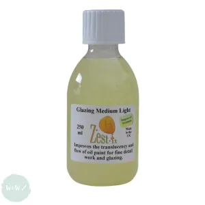 Oil Painting Medium- ZEST-IT - GLAZING MEDIUM LIGHT - 250ml
