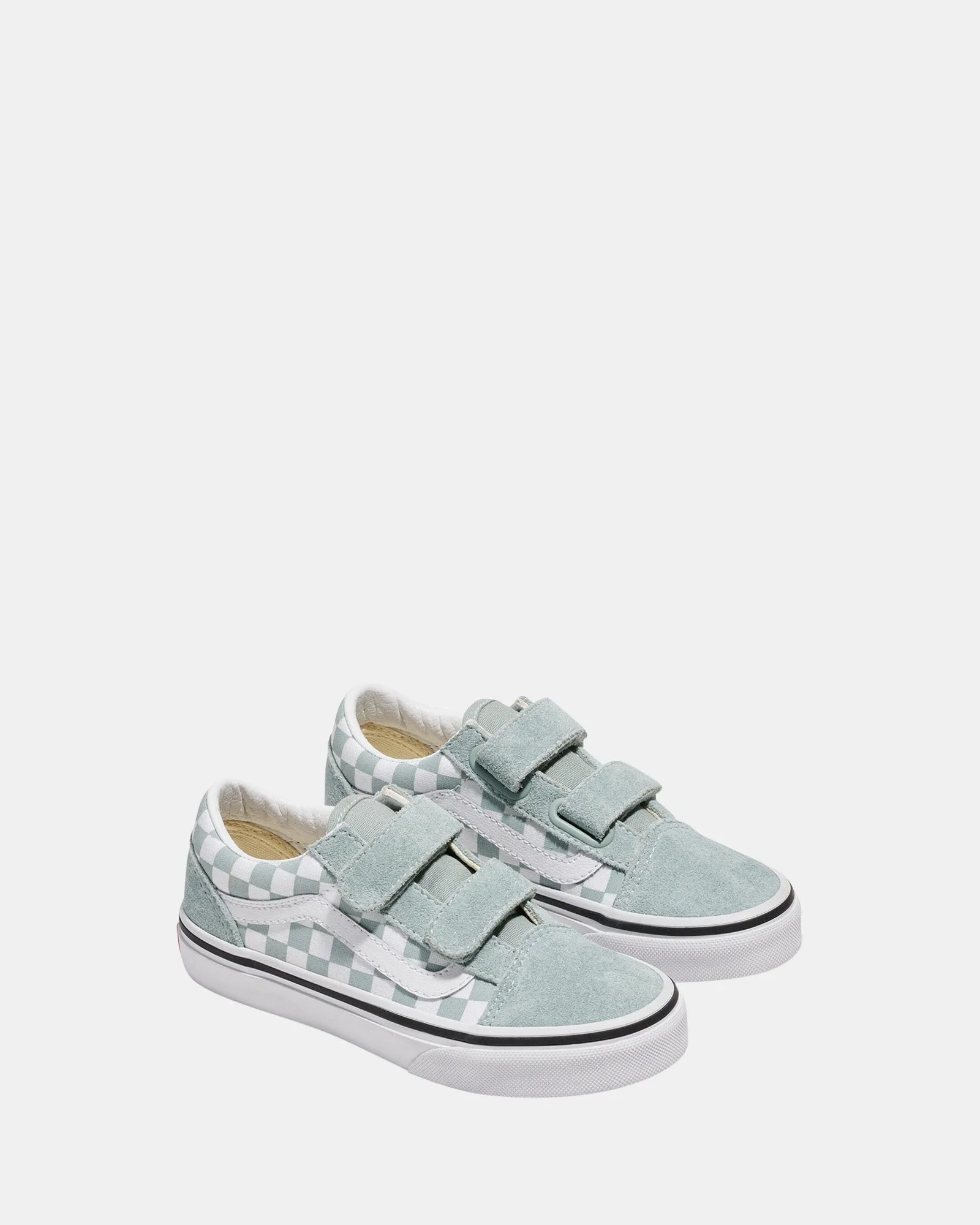 Old Skool V Check Youth Pure Grey
