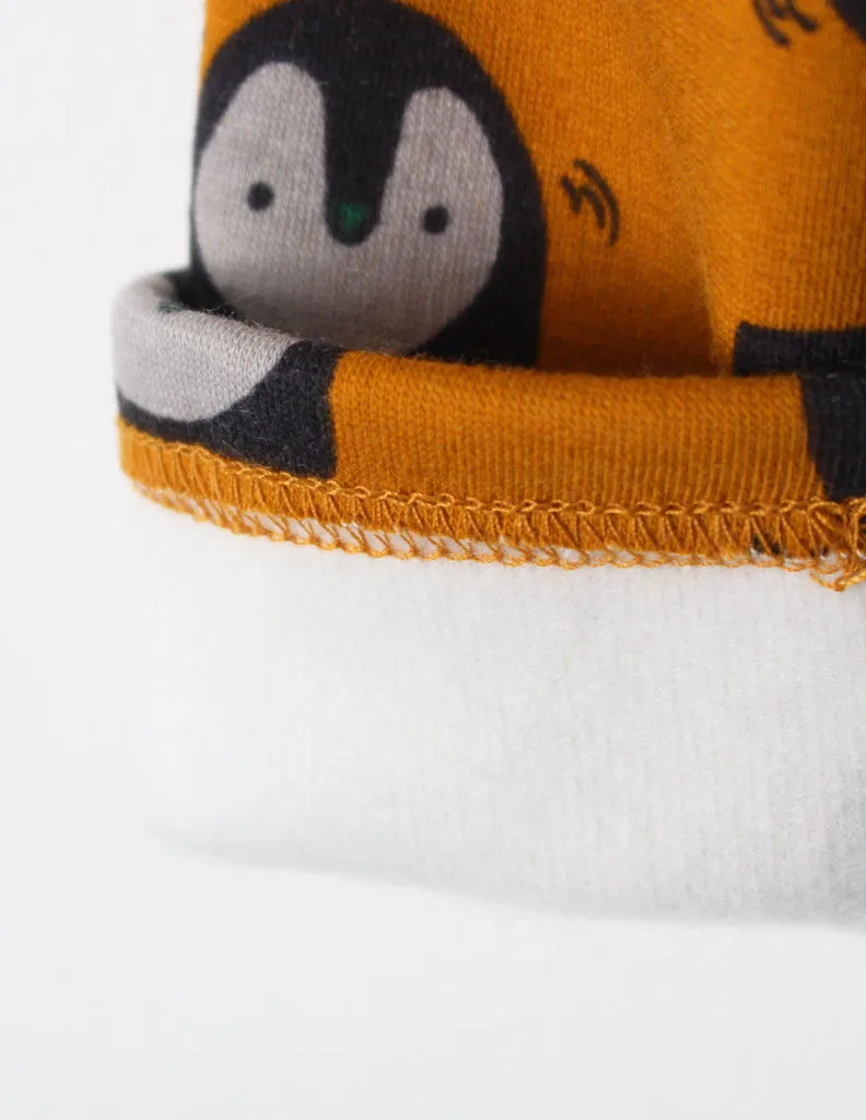 Penguin Print Leggings Ochre