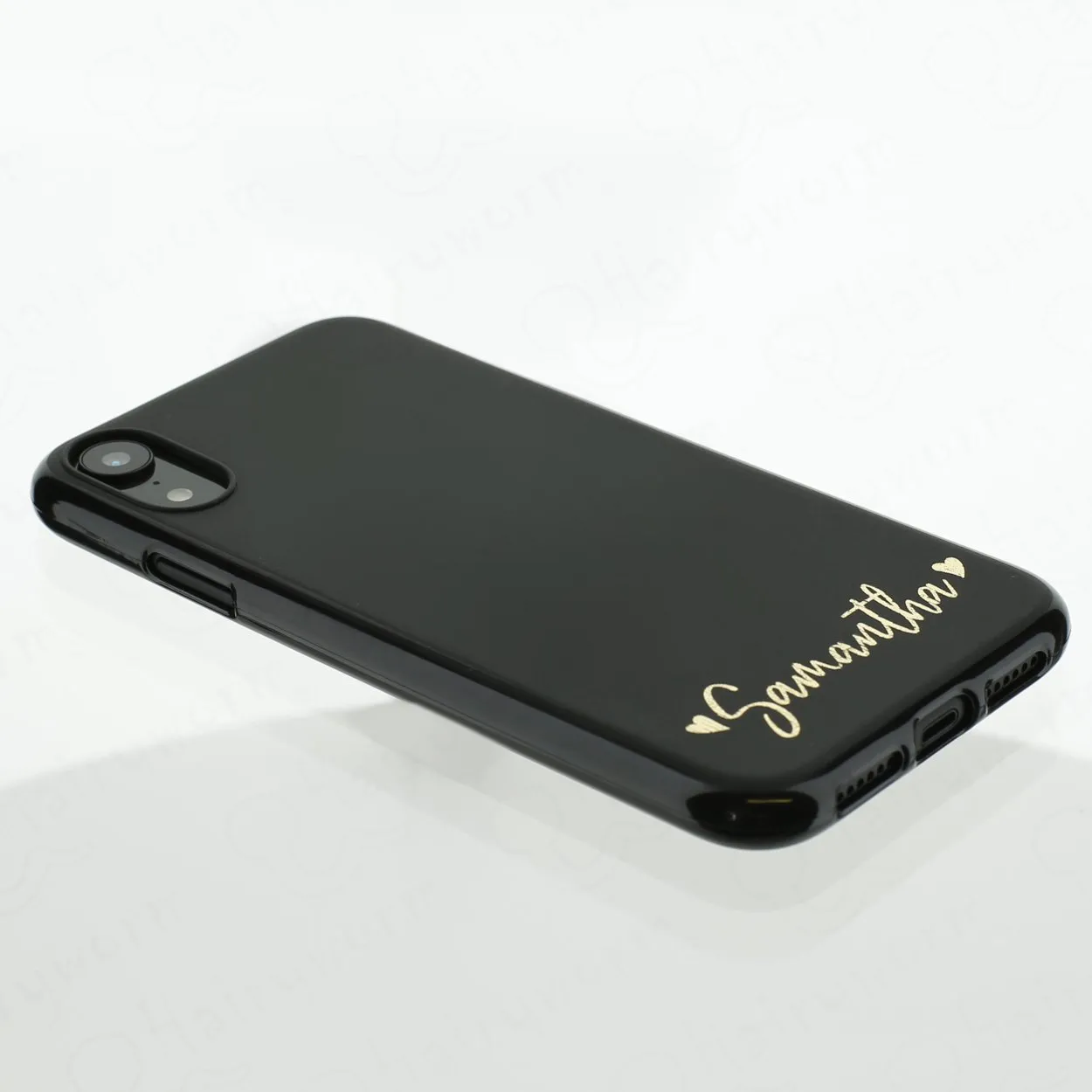 Personalised Sony Phone Gel Case with Heart Accented Stylish Text