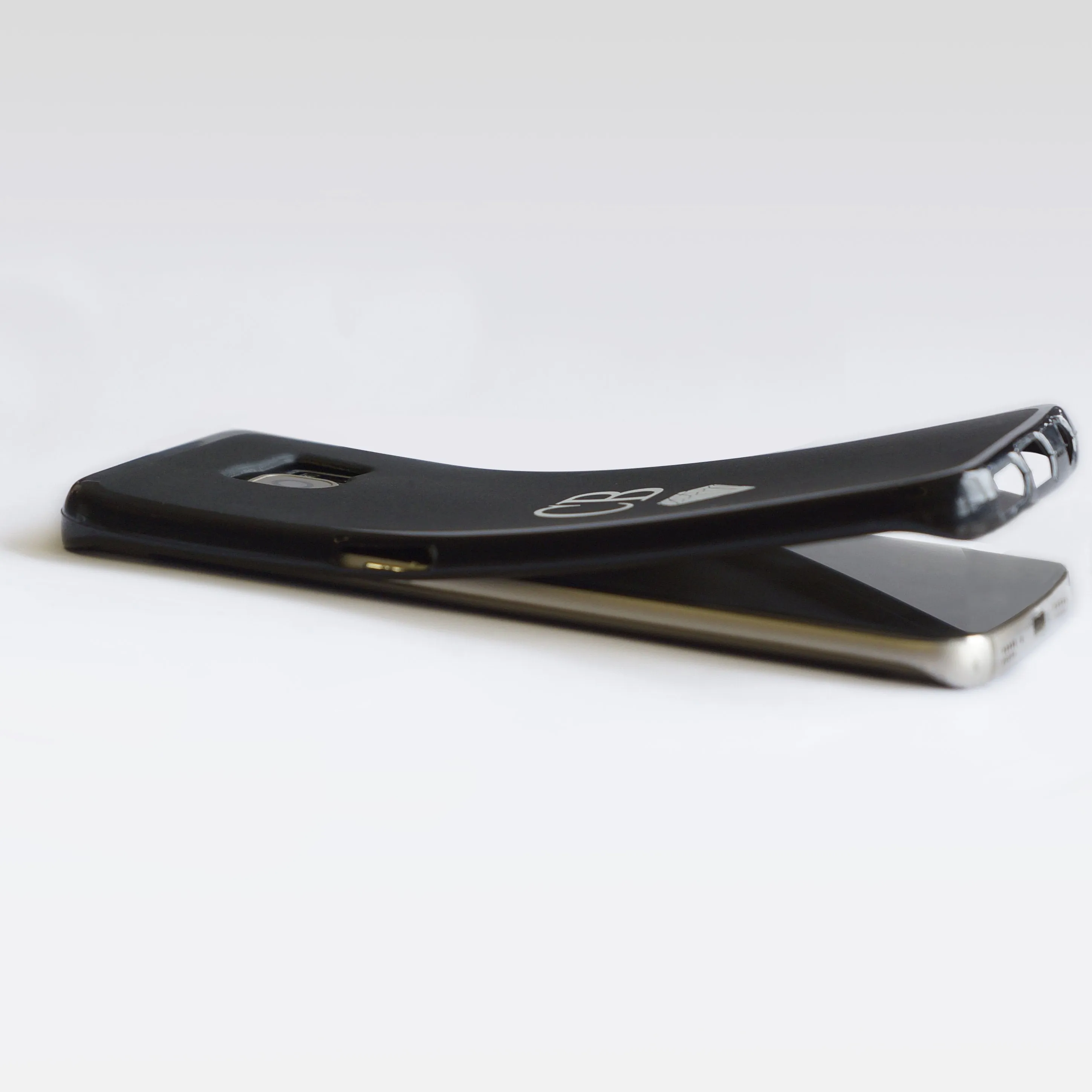 Personalised Sony Phone Gel Case with Heart Accented Stylish Text