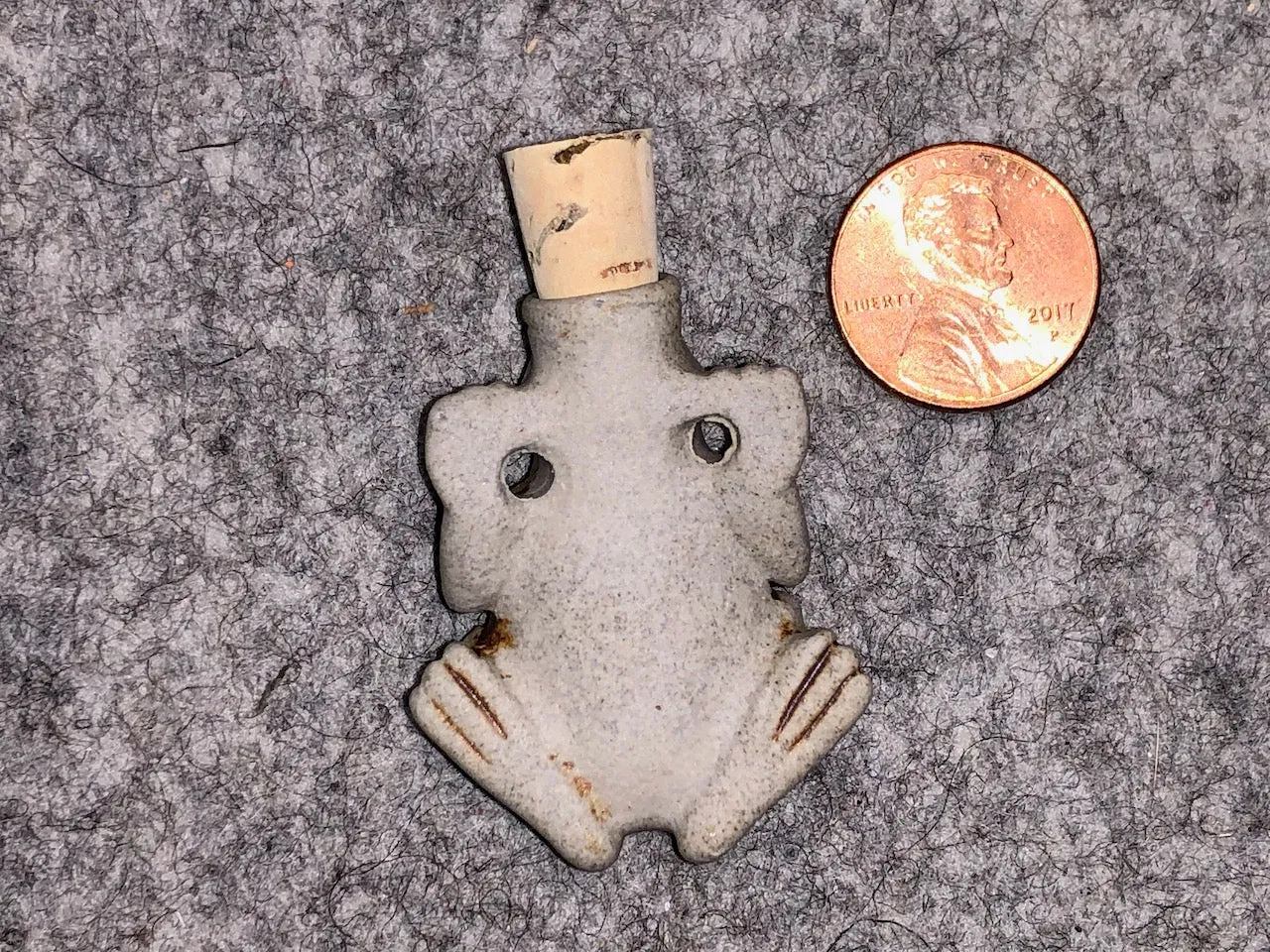 Peruvian Ceramic Vessel—High Fired Frog