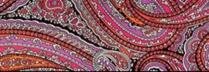 Pink Paisley Silk Wild Rag Bandana