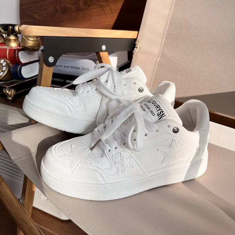 Pink Star Platform Sneakers