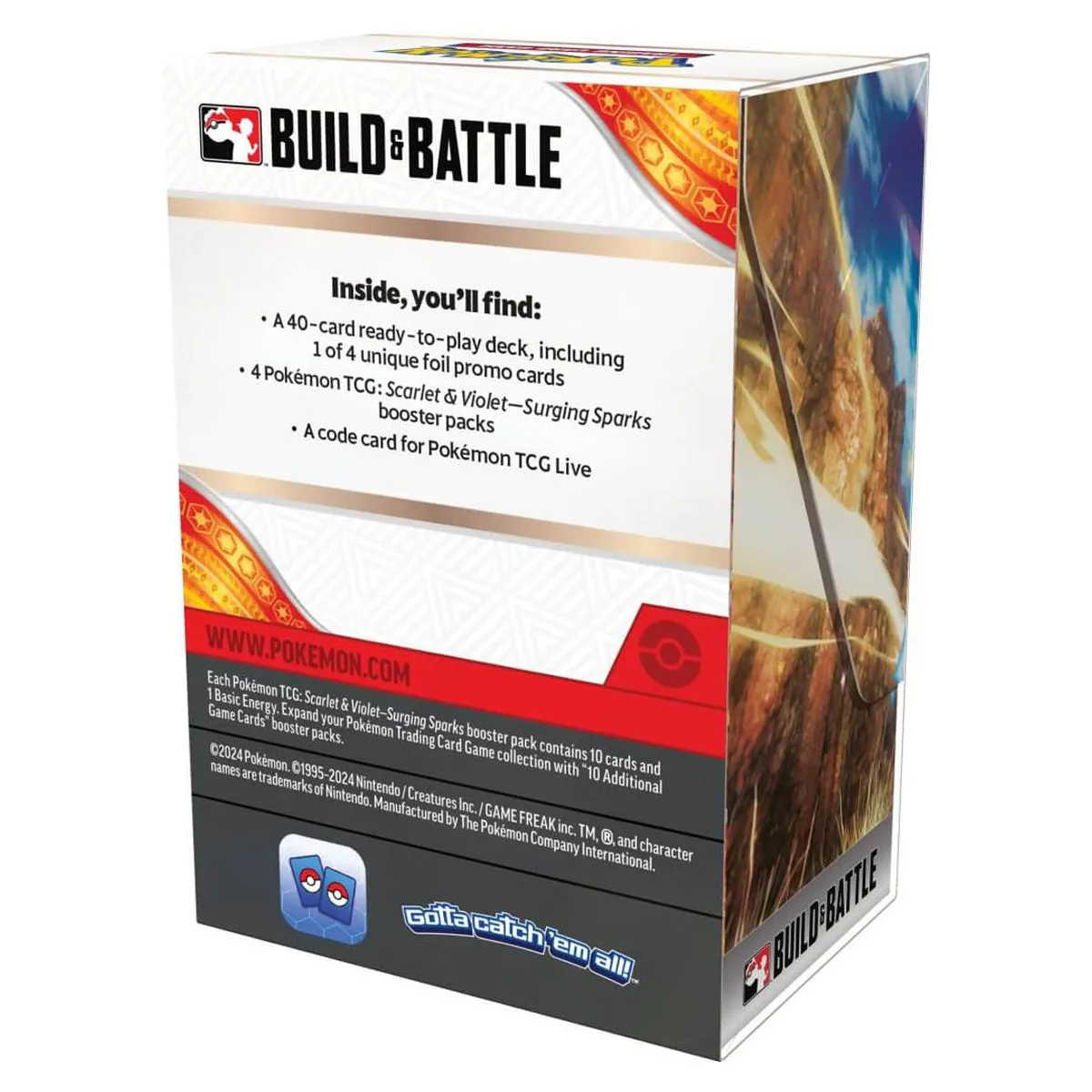 POKEMON TCG Scarlet & Violet Surging Sparks Build & Battle Box