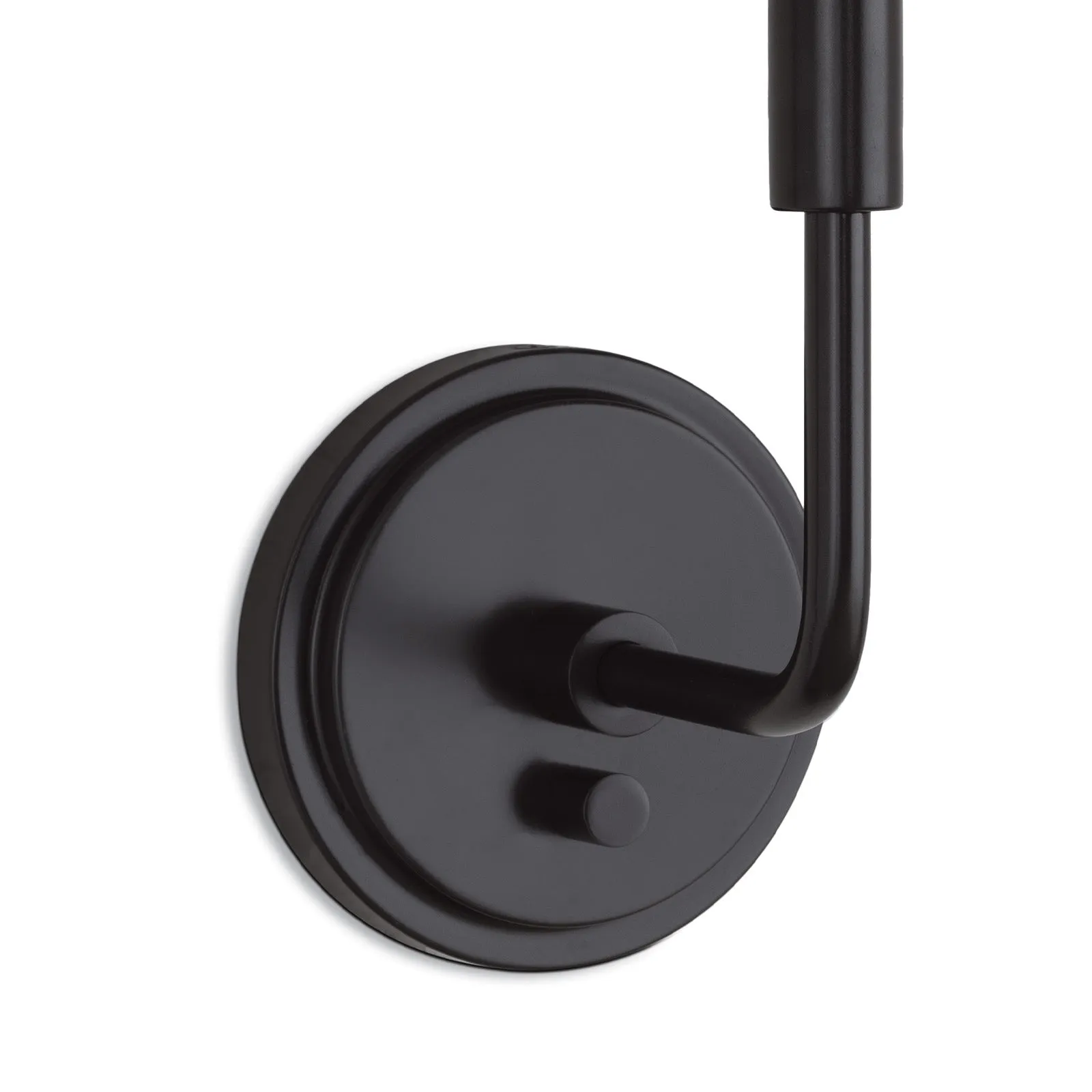 Polly Sconce Single (Natural Brass or Blackened Brass with Rattan Shade)
