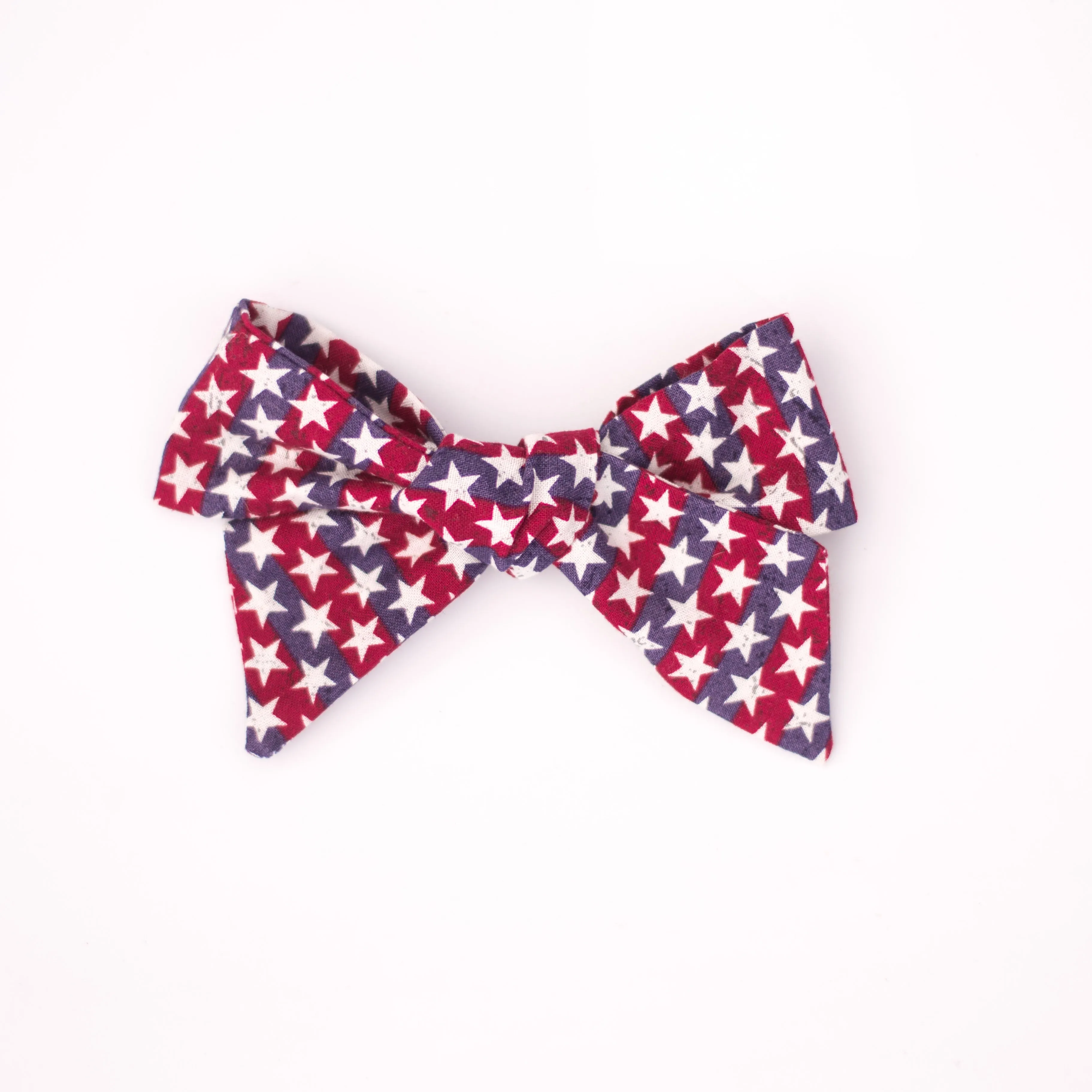 Red and blue stripe stars River bow
