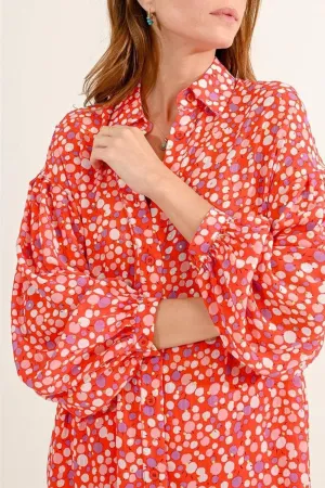 Red Charlotte Blouse