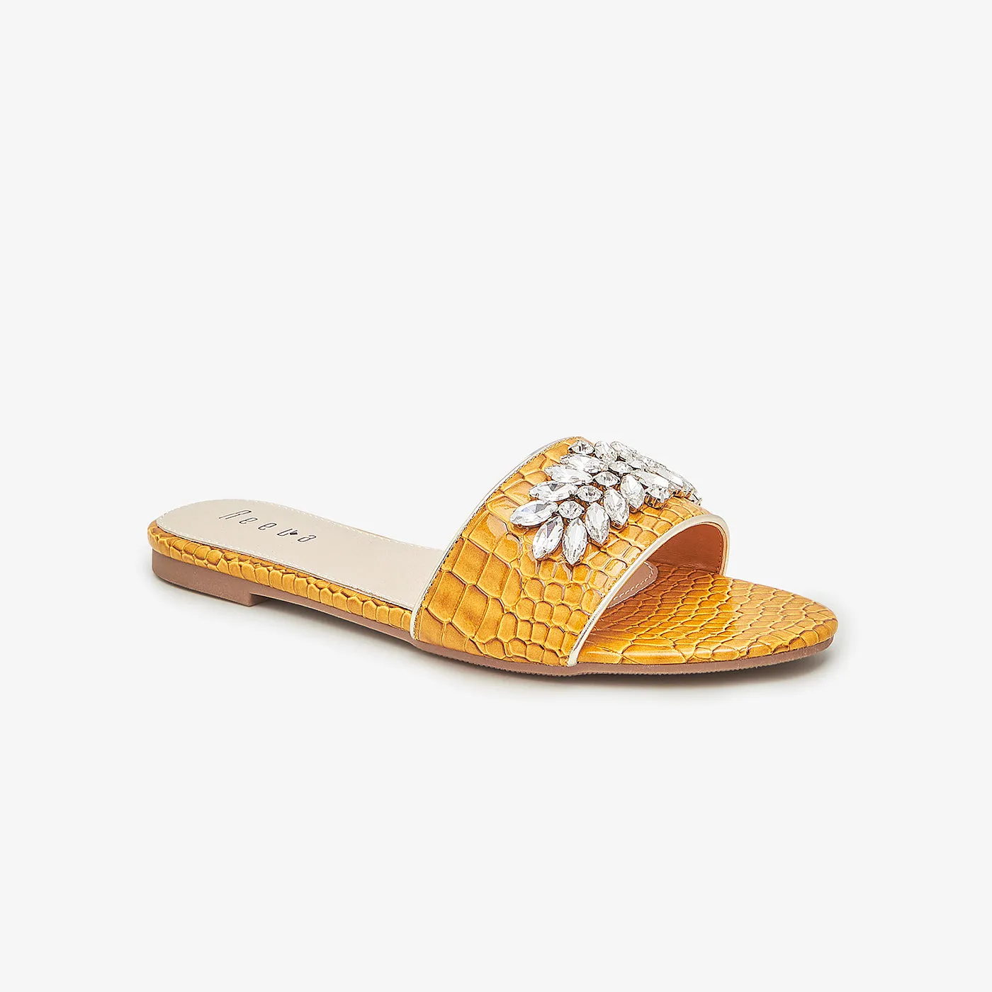 Rhinestone Embellished Chappals