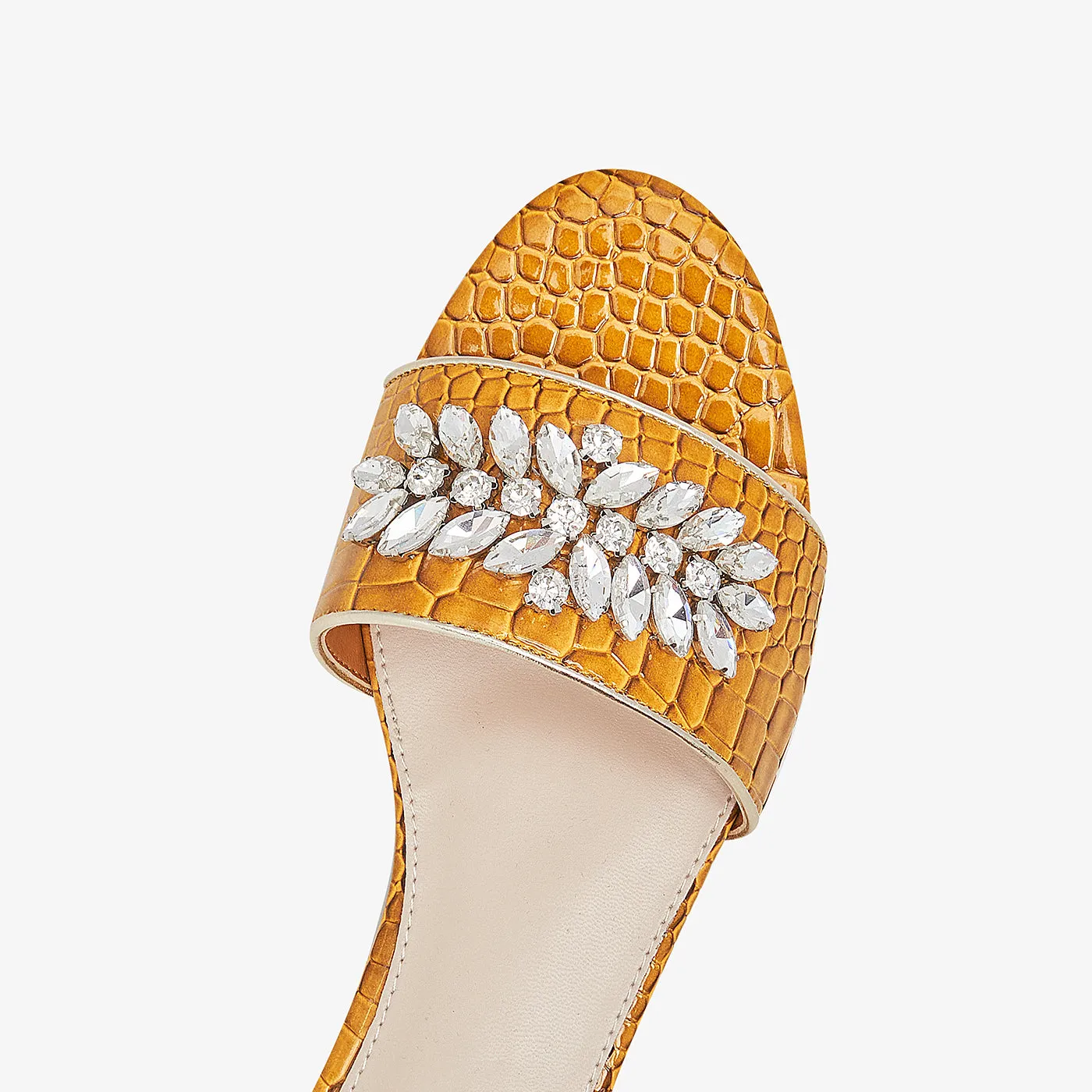 Rhinestone Embellished Chappals