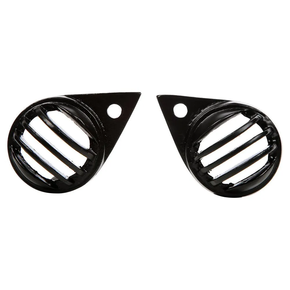R.J.VON Grill Head Light Tiger Face, Indicator Grill Skull Fcae, Tail Light Skull, Eyes Grill Black