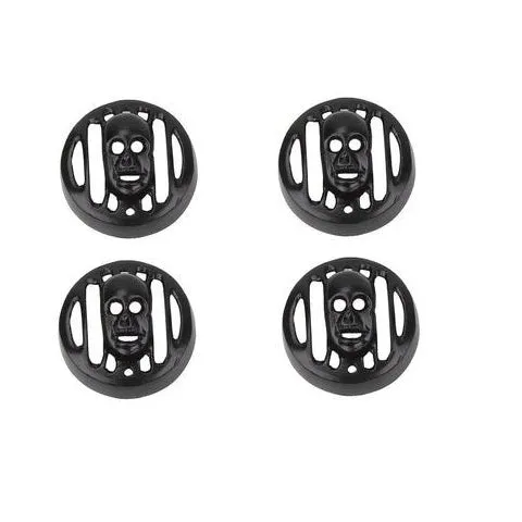 R.J.VON Grill Head Light Tiger Face, Indicator Grill Skull Fcae, Tail Light Skull, Eyes Grill Black
