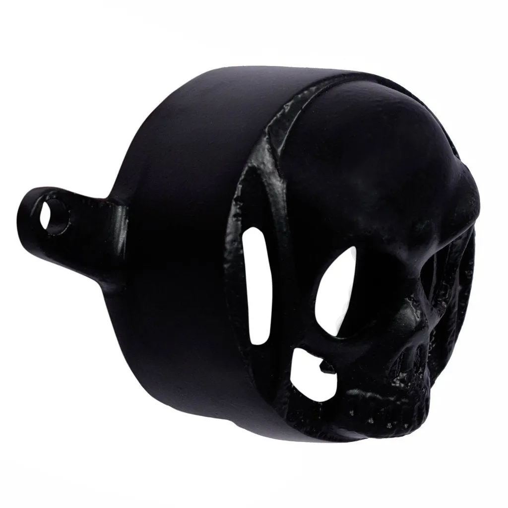 R.J.VON Grill Head Light Tiger Face, Indicator Grill Skull Fcae, Tail Light Skull, Eyes Grill Black