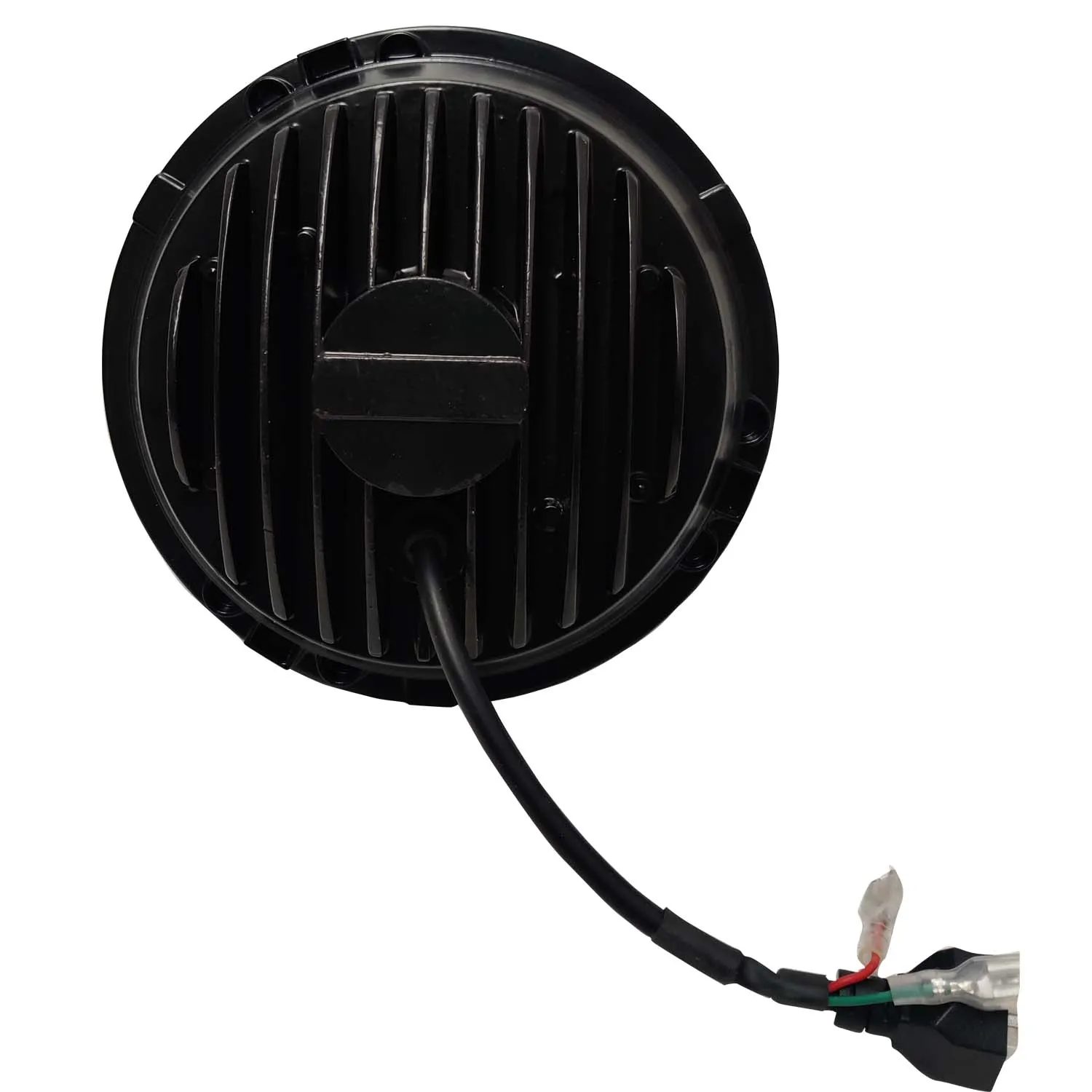 Royal Enfield Headlight  7" Inch Led R Logo For Royal Enfield Classic.Electra,Standerd 350 & 500(Black)