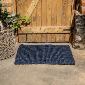 Rug Woven Jute - Navy