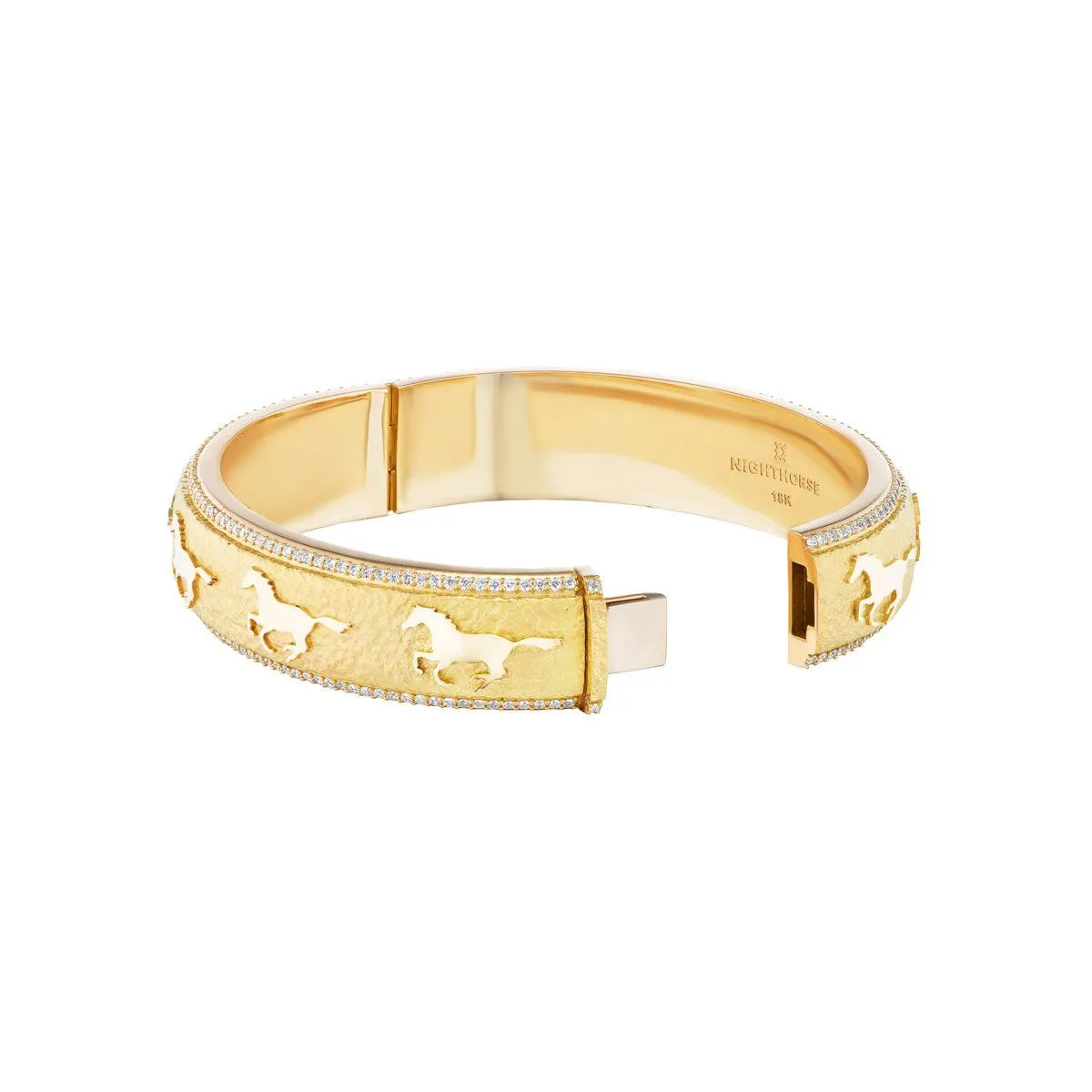 Running Horse Pave Bracelet (Diamonds)