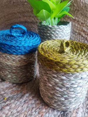Sabai Grass Storage Box with Lid