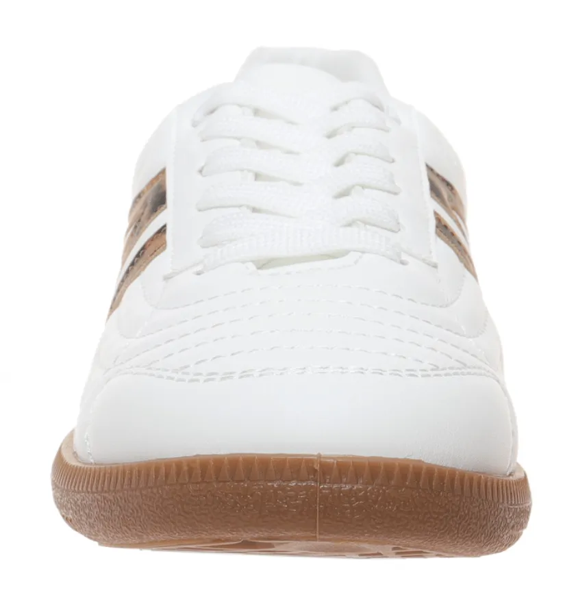 Samba Inspired Chic Sneakers - Leopard Print