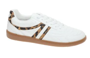 Samba Inspired Chic Sneakers - Leopard Print