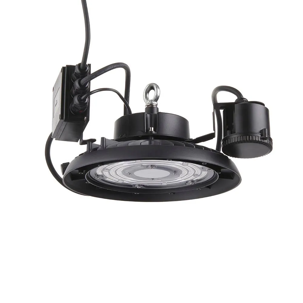 Saxby 110534 Helios Microwave Highbay 100W IP66 Matt black paint (SMD 2835) Cool White 4000K