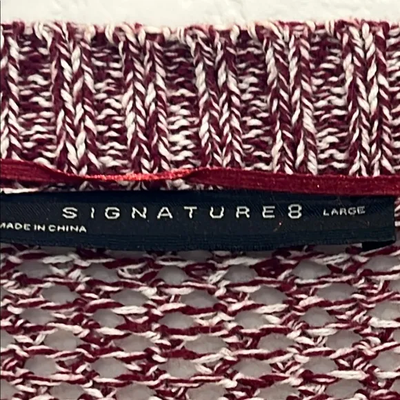 SIGNATURE 8 Women's Maroon open sweater Cardigan