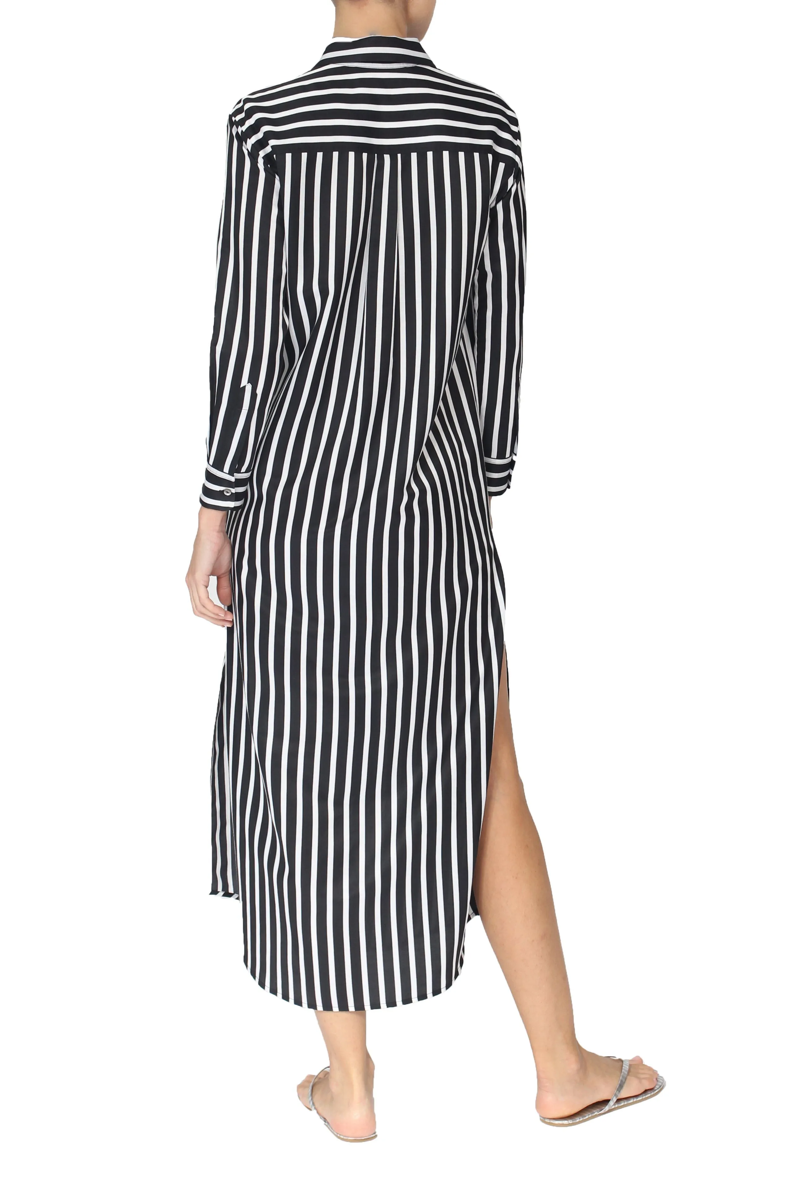 Silk Button Down Dress
