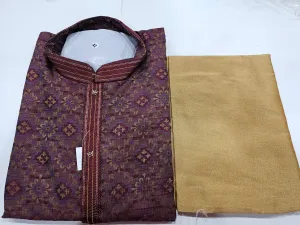 Silk Woven Men’s Kurta set