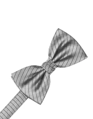 Silver Palermo Kids Bow Tie