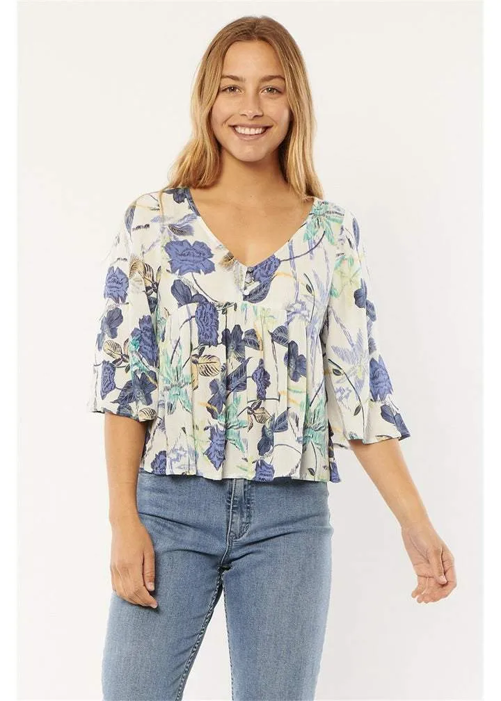 Sisstrevolution Cape may woven top - white