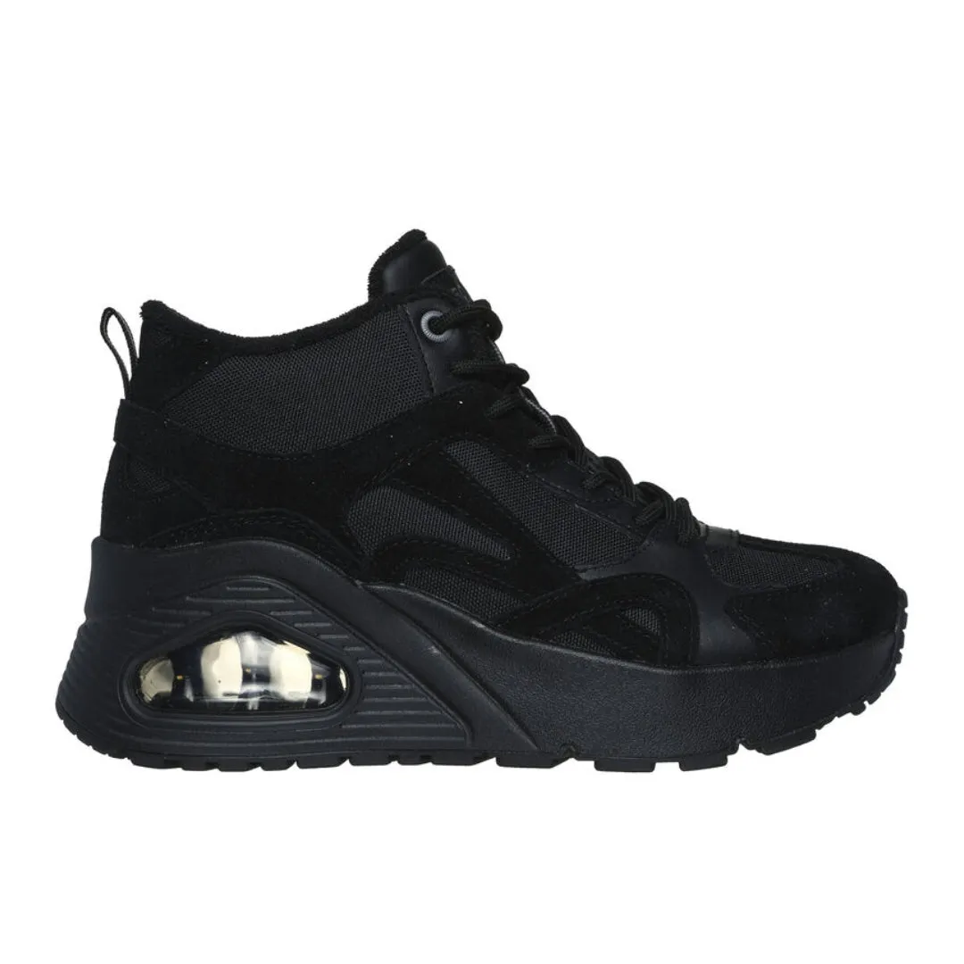 Skechers Women's Uno Hi - Rocliff Road,155681 Black Sneaker