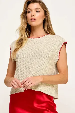 SLEEVELESS VEST SWEATER