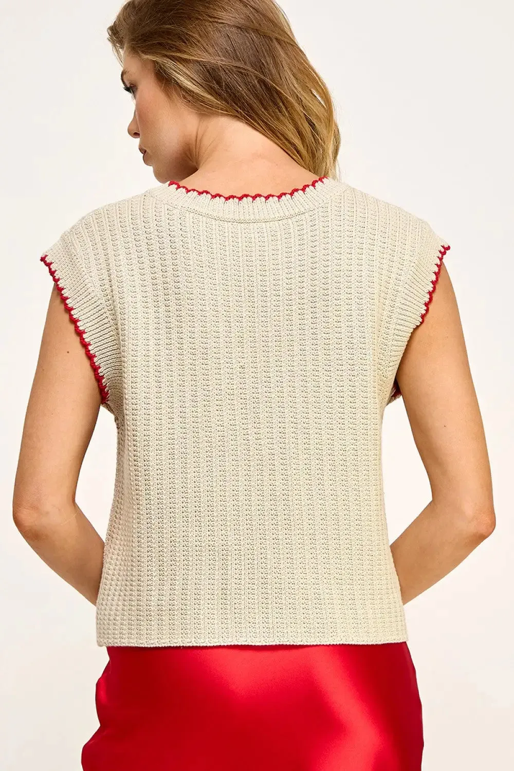 SLEEVELESS VEST SWEATER