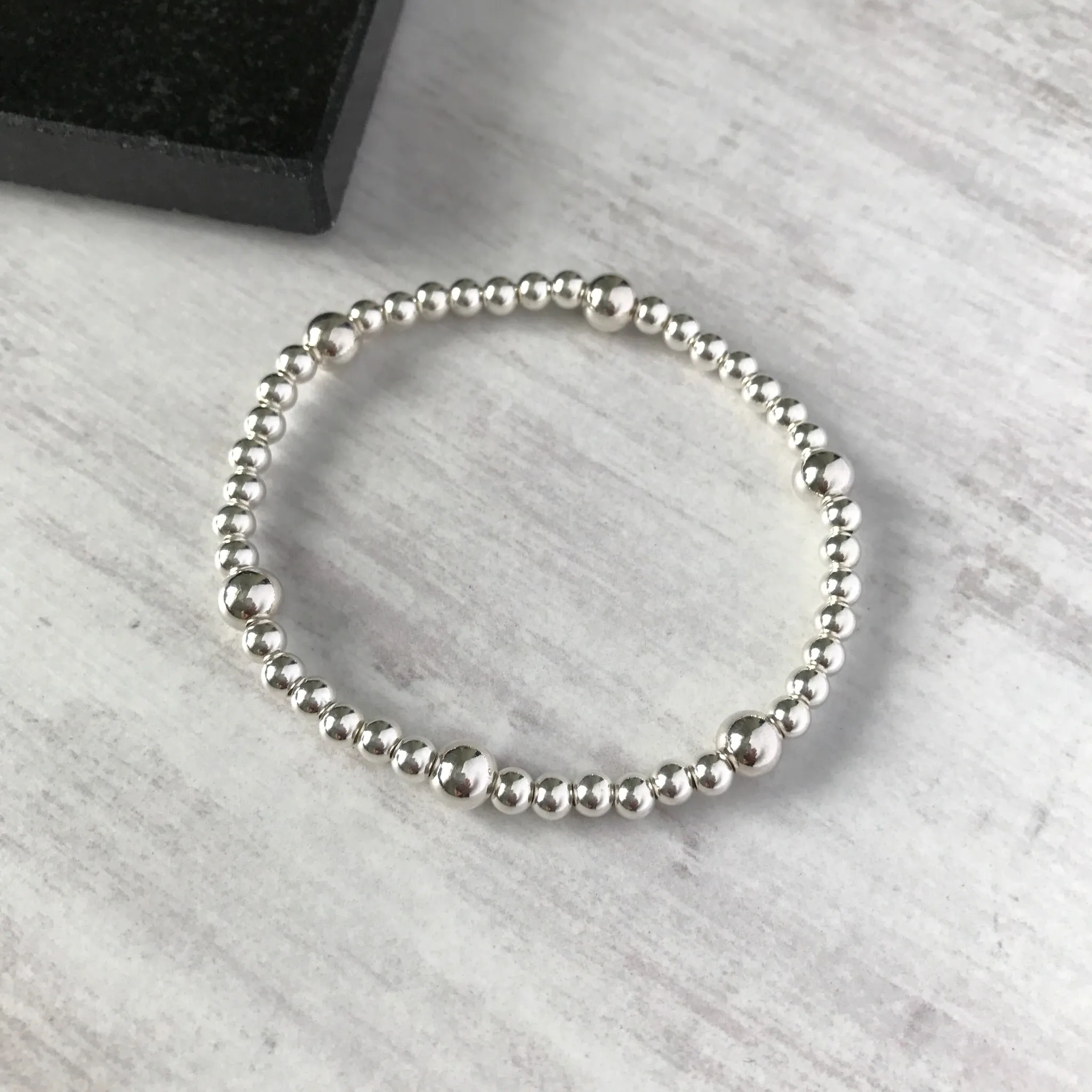 SPHERE | Silver Bead Bracelet