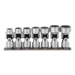 Stanley® Products Torqueplus 7 Piece Universal Socket Sets, 3/8 in, 12 Point, 52102
