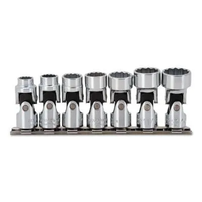 Stanley® Products Torqueplus 7 Piece Universal Socket Sets, 3/8 in, 12 Point, 52102