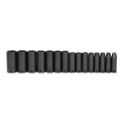 Stanley?? Products Torqueplus Impact Sockets, 1/2 in Drive, 3/8 in Opening, 8 Points, 7412S