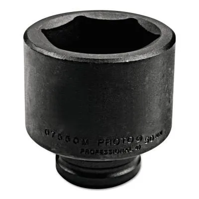 Stanley® Products Torqueplus Metric Impact Sockets 3/4 in, 3/4 in Drive, 23 mm, 6 Points, 07523M