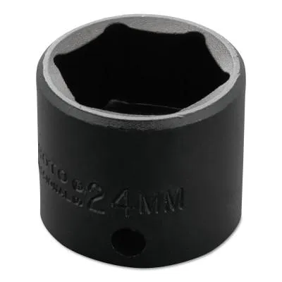 Stanley?? Products Torqueplus Metric Impact Sockets 3/8 in, 3/8 in Drive, 24 mm, 6 Points, 7224M