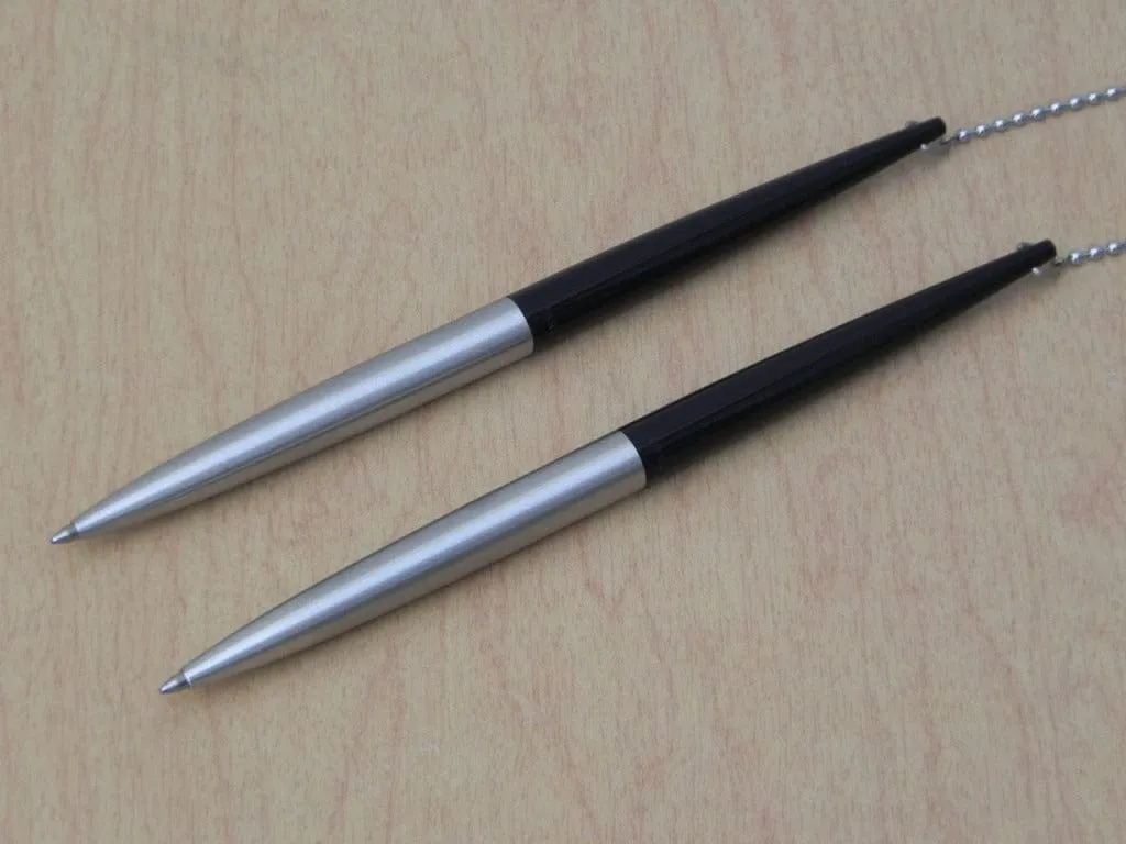 Stylish Parker Security Pen Set with Two Pens, Black and Silver