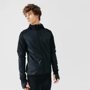 SWEAT ZIPPÉ A CAPUCHE DE RUNNING HOMME KALENJI WARM  