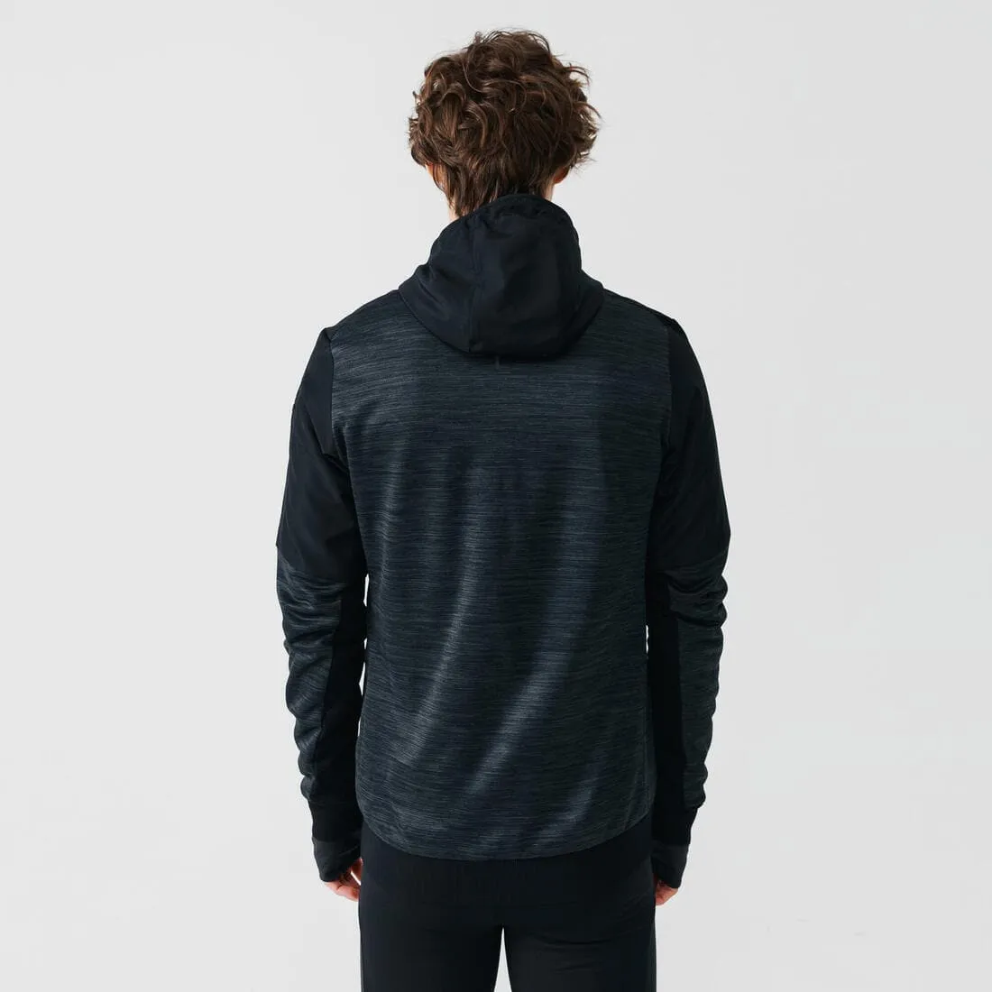 SWEAT ZIPPÉ A CAPUCHE DE RUNNING HOMME KALENJI WARM  