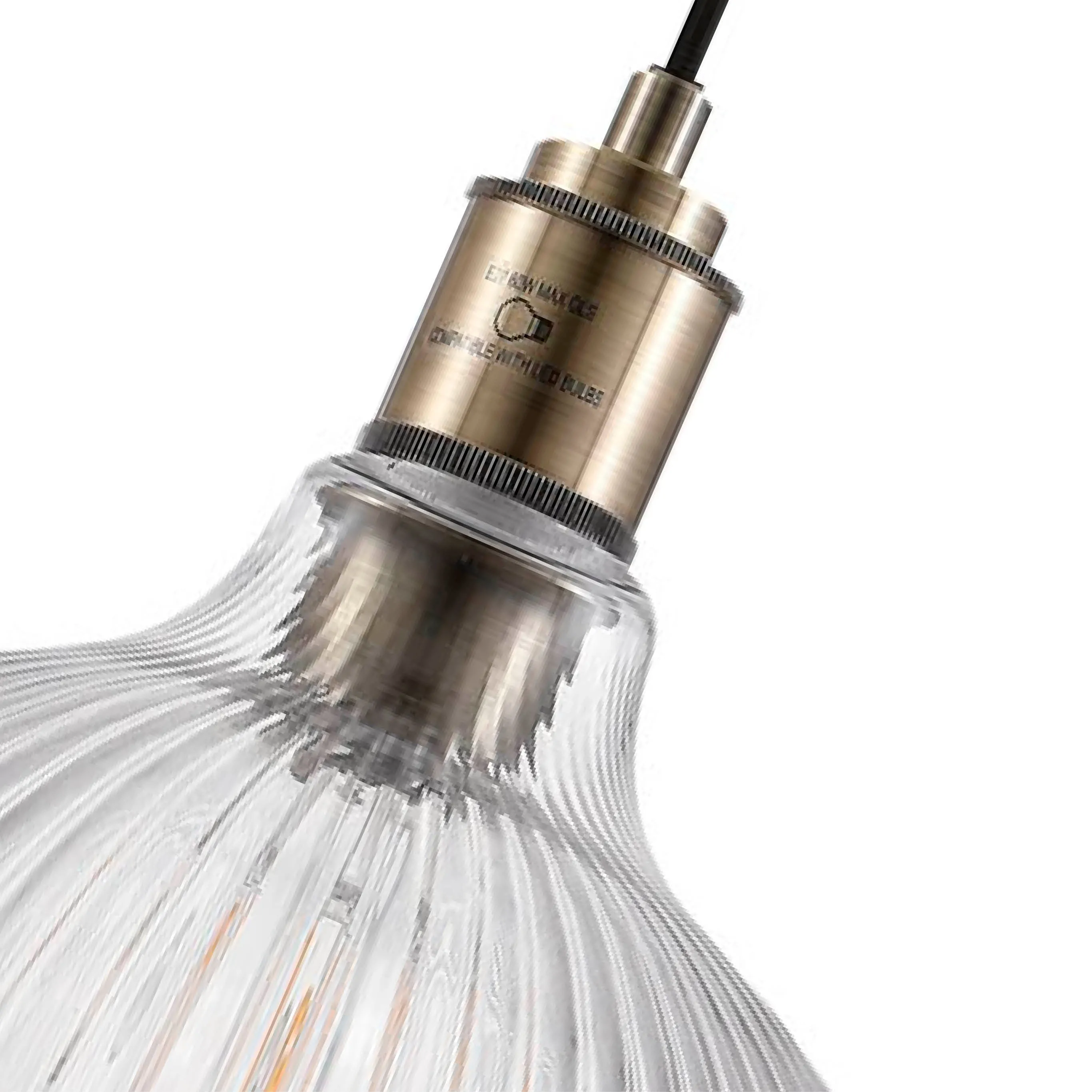 Thetford Glass Dome Pendant Antique Brass Ceiling Light