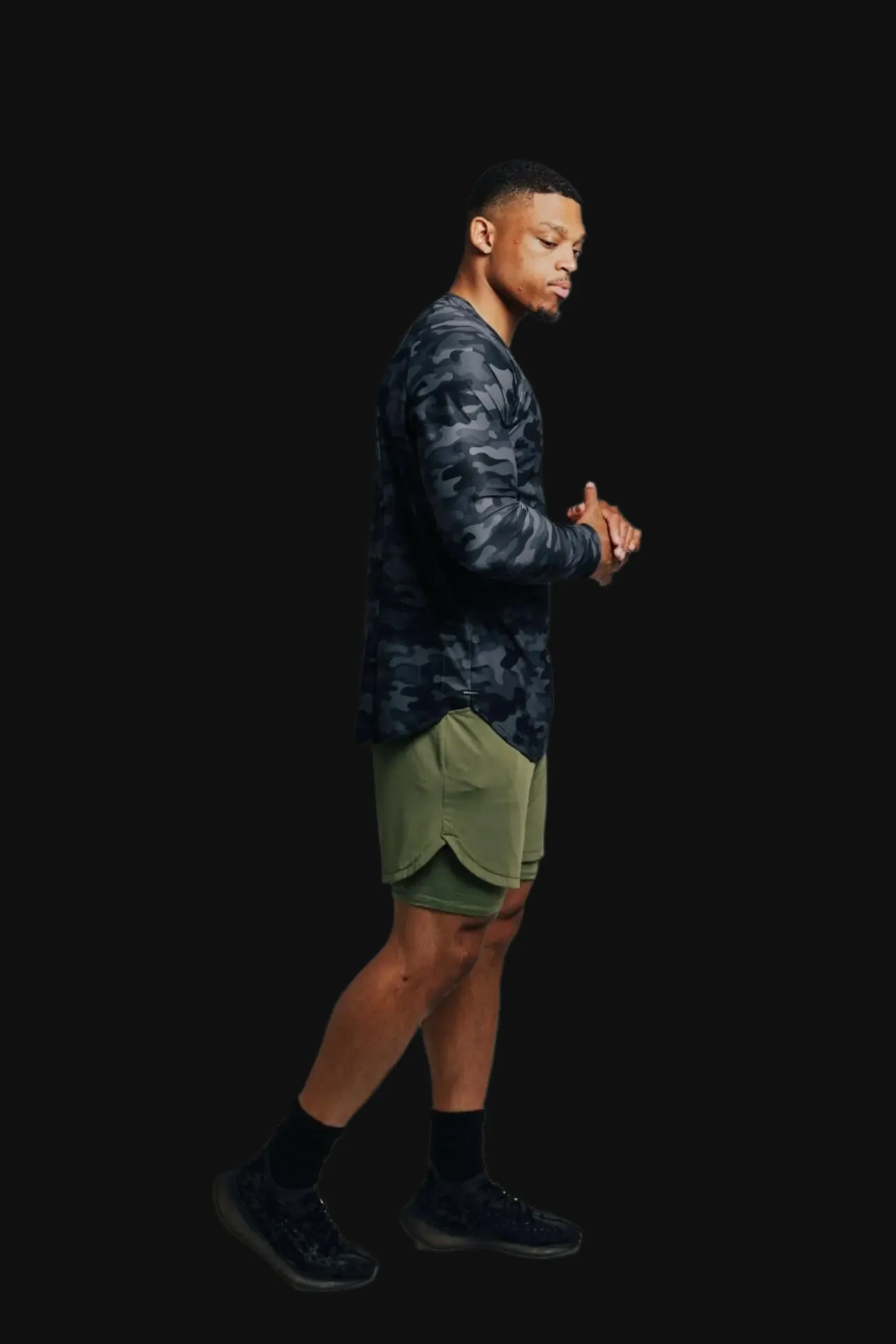 Total War Ai1 “Give Your All” Long Sleeve - Black Camo