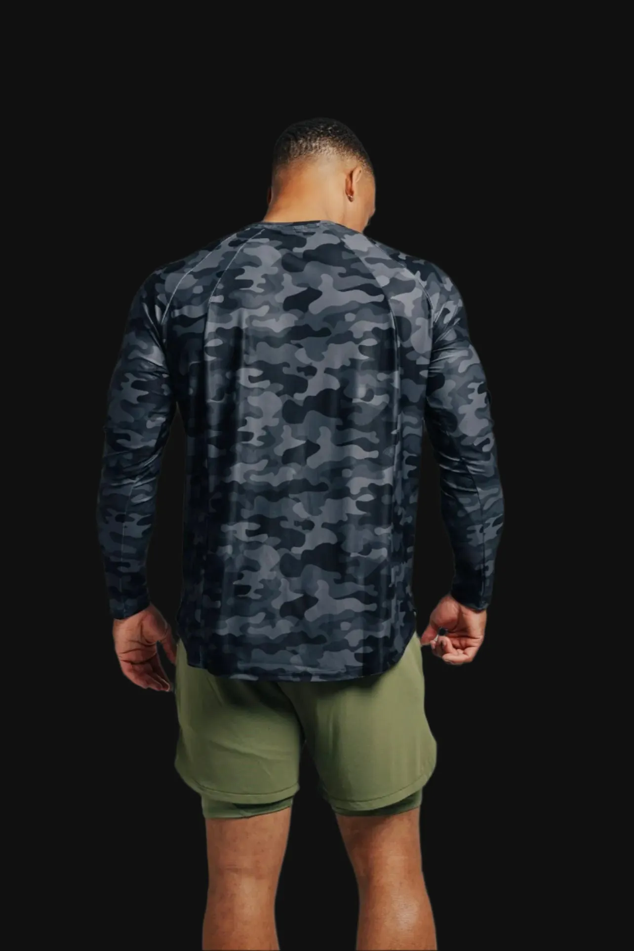 Total War Ai1 “Give Your All” Long Sleeve - Black Camo