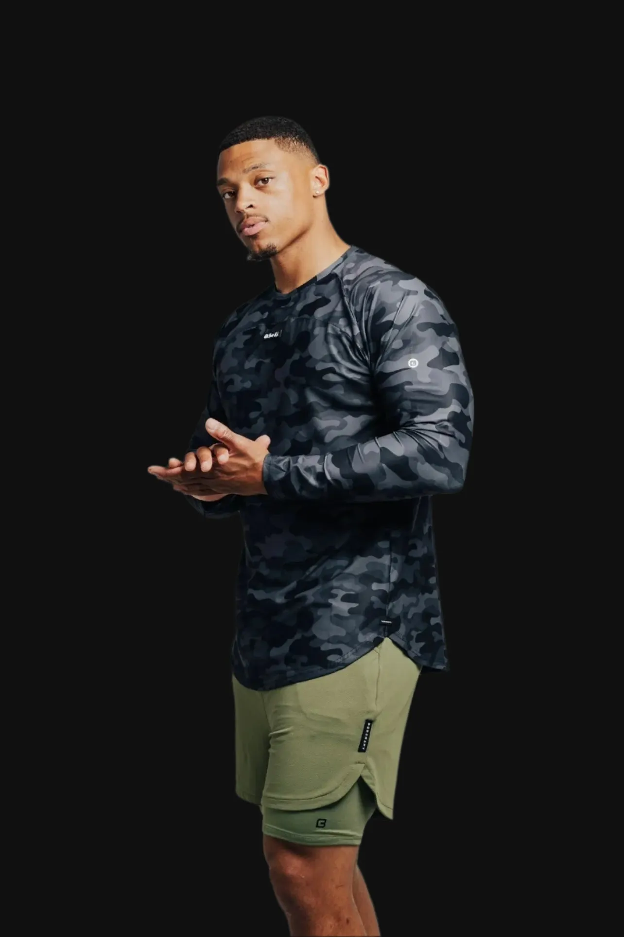 Total War Ai1 “Give Your All” Long Sleeve - Black Camo